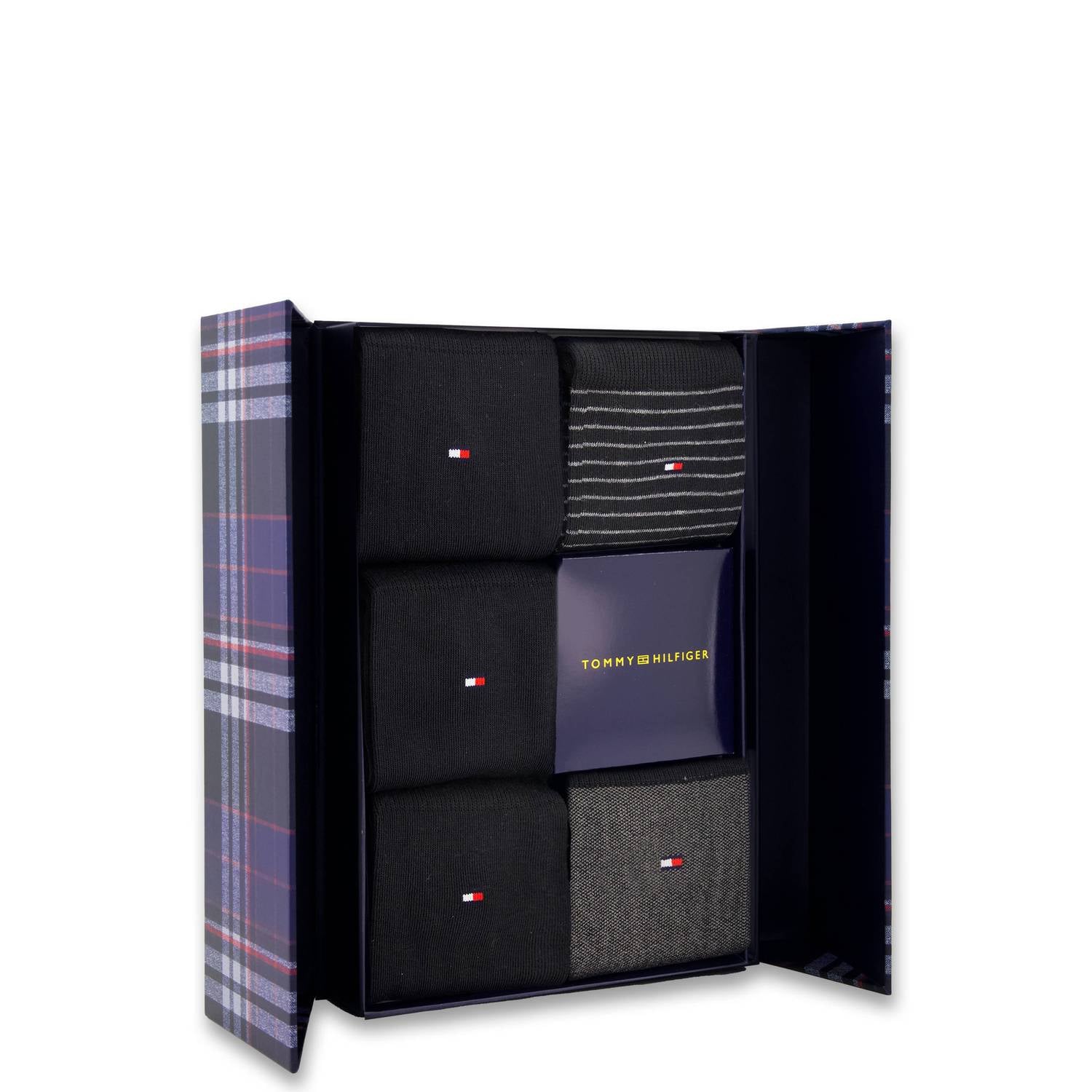 Tommy Hilfiger giftbox sokken set van 5 zwart
