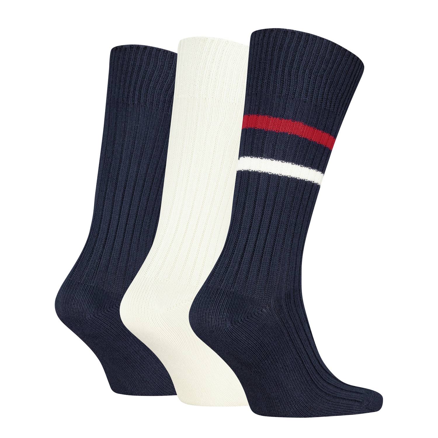 Tommy Hilfiger giftbox sokken set van 3 donkerblauw