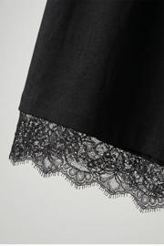thumbnail: Shoeby T-shirtjurk met kant  - zwart