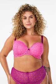 thumbnail: Zizzi voorgevormde beugelbh Plus Size - roze