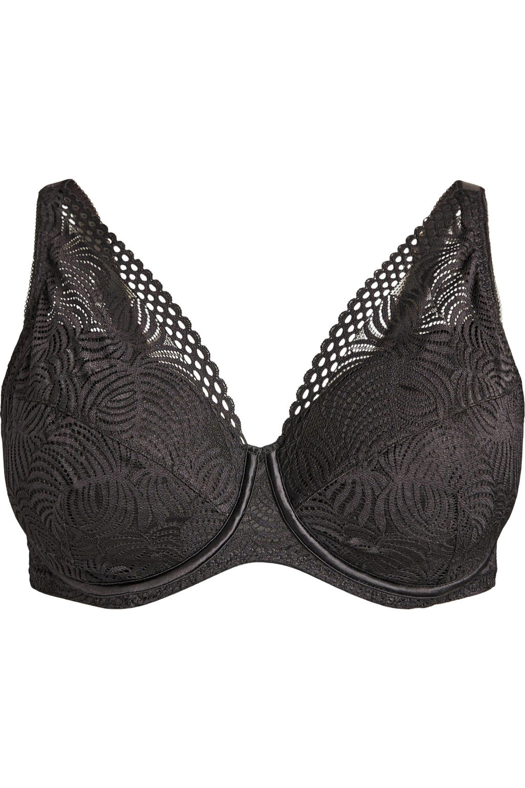 Zizzi voorgevormde beugelbh Plus Size - zwart