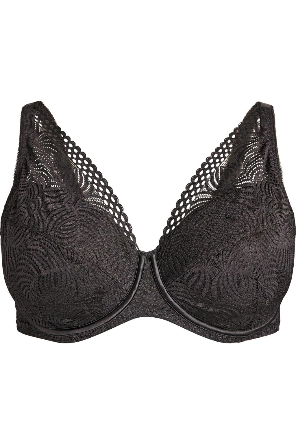 Zizzi voorgevormde beugelbh Plus Size - zwart