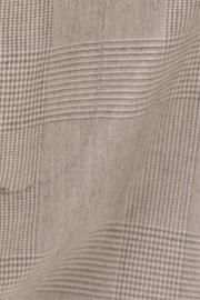 thumbnail: Grijze dames Shoeby geruite balloon broek van polyester met barrel, high waist, rits en haak- en knoopsluiting