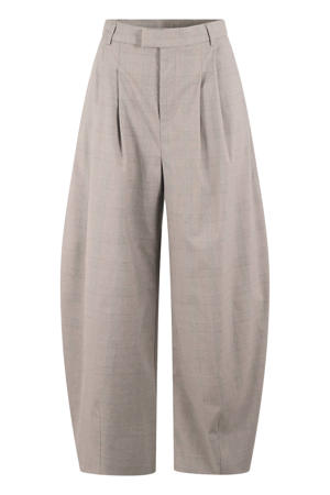 geruite balloon broek - grijs