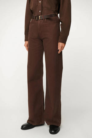wide leg jeans - bruin