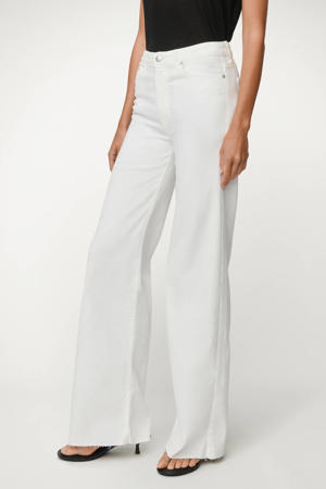 Palazzo Edge high waist wide leg jeans - wit