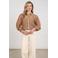 NUKUS blouse met borduursels - camel