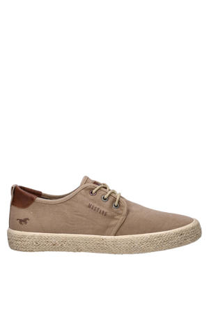 katoenen espadrilles - taupe