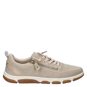 sneakers met logo - zand