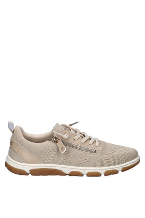 sneakers met logo - zand