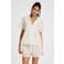 Hunkemöller Scallop pyjamatop met broderie - ecru