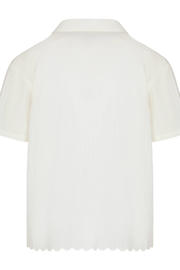 thumbnail: Hunkemöller Scallop broderie pyjamatop - ecru