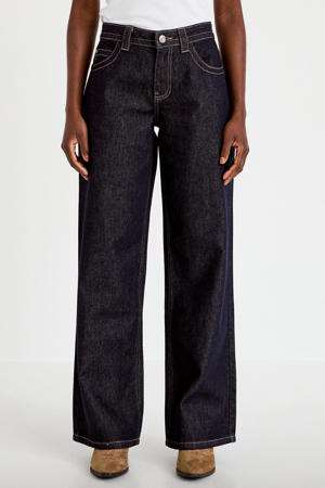 wide leg jeans - donkerblauw