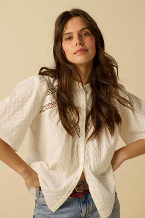 broderie blouse - wit