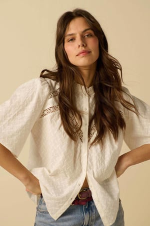 broderie blouse - wit