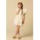 Sissy-Boy midi jurk met borduursels - wit