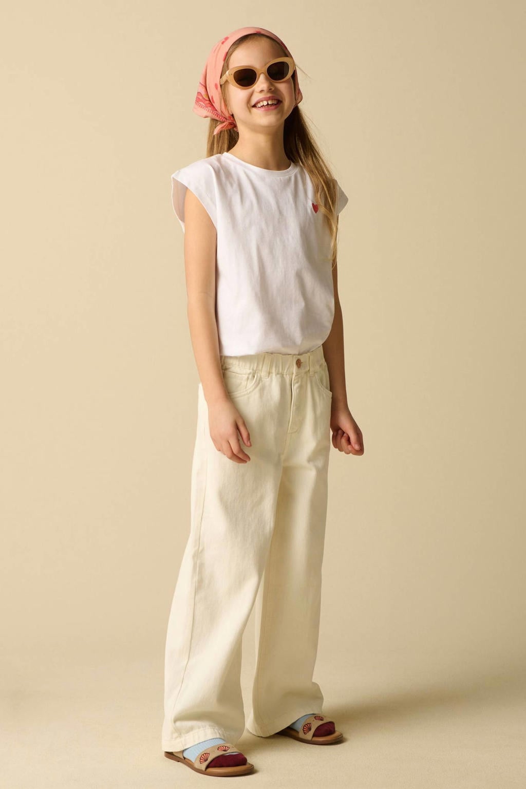 Sissy-Boy high waist wide leg jeans - wit