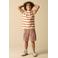 Sissy-Boy gestreepte cargo short - donkerrood