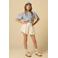 Sissy-Boy skort met borduursels - wit