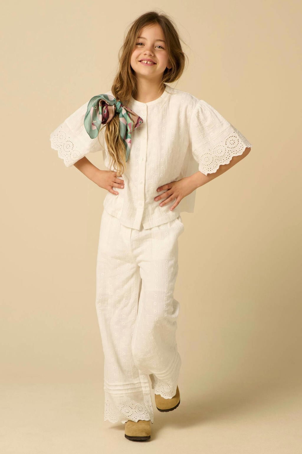 Sissy-Boy junior broderie blouse - wit