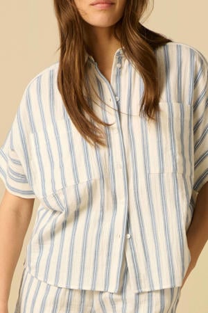 gestreepte blouse - blauw