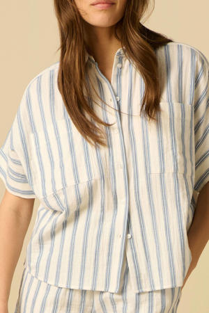 gestreepte blouse - blauw