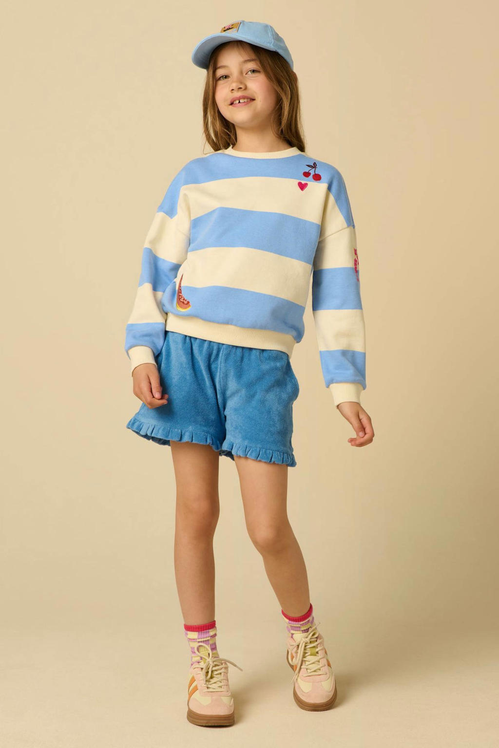 Sissy-Boy korte broek met ruches - blauw