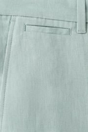 thumbnail: Mango Man linnen slim fit chino short - heldergroen