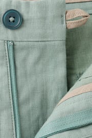 thumbnail: Mango Man linnen slim fit chino short - heldergroen