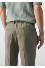 thumbnail: Mango Man modal regular fit pantalon - middengrijs