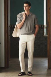 thumbnail: Mango Man regular fit gebreide polo - marine
