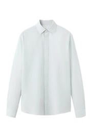 thumbnail: Mango Man slim fit gestreept overhemd - groen