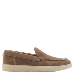 suède loafers - bruin