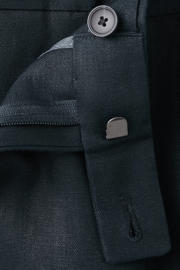 thumbnail: Mango Man linnen super slim fit pantalon - marineblauw