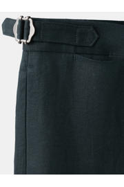 thumbnail: Mango Man linnen super slim fit pantalon - marineblauw