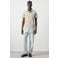 Mango Man slim fit polo - lichtbeige