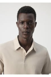 thumbnail: Mango Man slim fit polo - lichtbeige