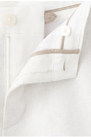 thumbnail: Mango Man linnen slim fit chino short - naturel wit