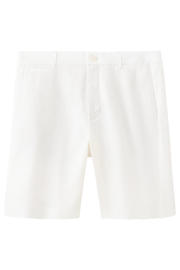 thumbnail: Mango Man linnen slim fit chino short - naturel wit