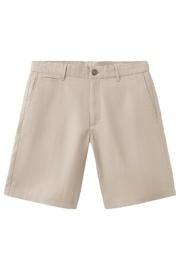 thumbnail: Mango Man linnen slim fit chino short - middenbruin