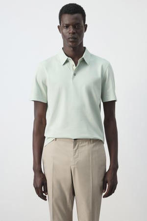 slim fit polo - groen