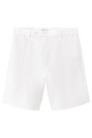 thumbnail: Mango Man linnen regular fit chino short - naturel/wit