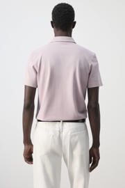 thumbnail: Mango Man slim fit polo - pastelroze