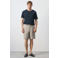 Mango Man linnen regular fit chino short -beige
