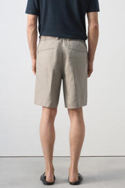 thumbnail: Mango Man linnen regular fit chino short -beige