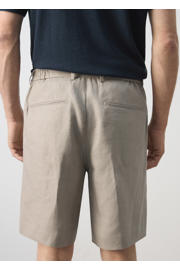 thumbnail: Mango Man linnen regular fit chino short -beige