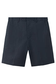 thumbnail: Mango Man linnen regular fit chino short - donkerblauw