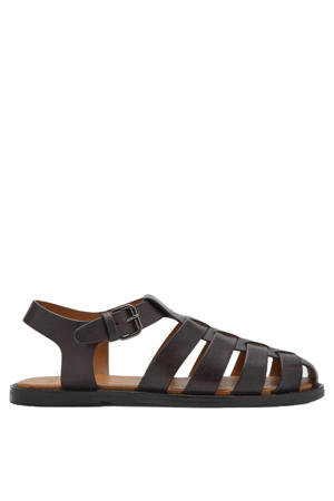 leren sandalen - bruin
