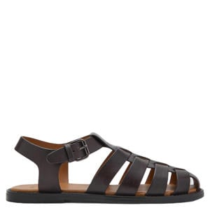leren sandalen - bruin