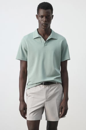slim fit polo - groen